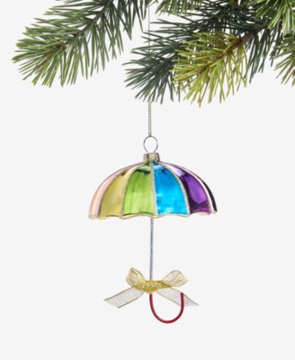 Holiday Lane - Love Is Love Rainbow Umbrella with Bow Ornament