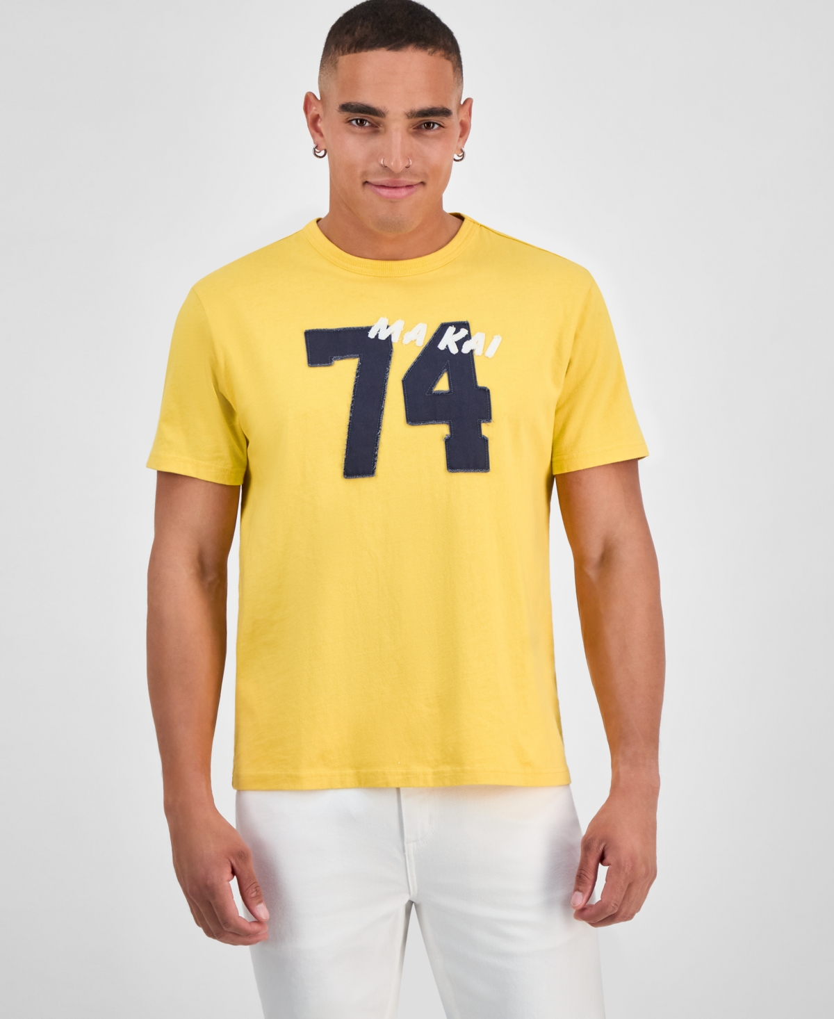 Men's 74 Graphic T-Shirt, Exclusively at Macy's - Fresh Lemon