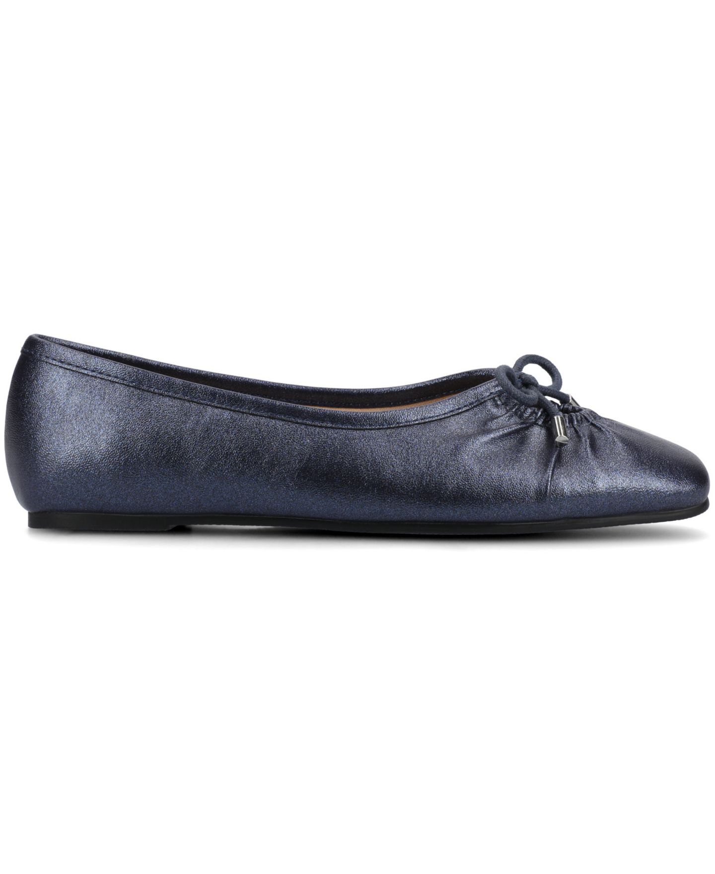 Женские балетки Journee Collection Callee Rouched Tie Ballet Flats, цвет: Синий — фото 2
