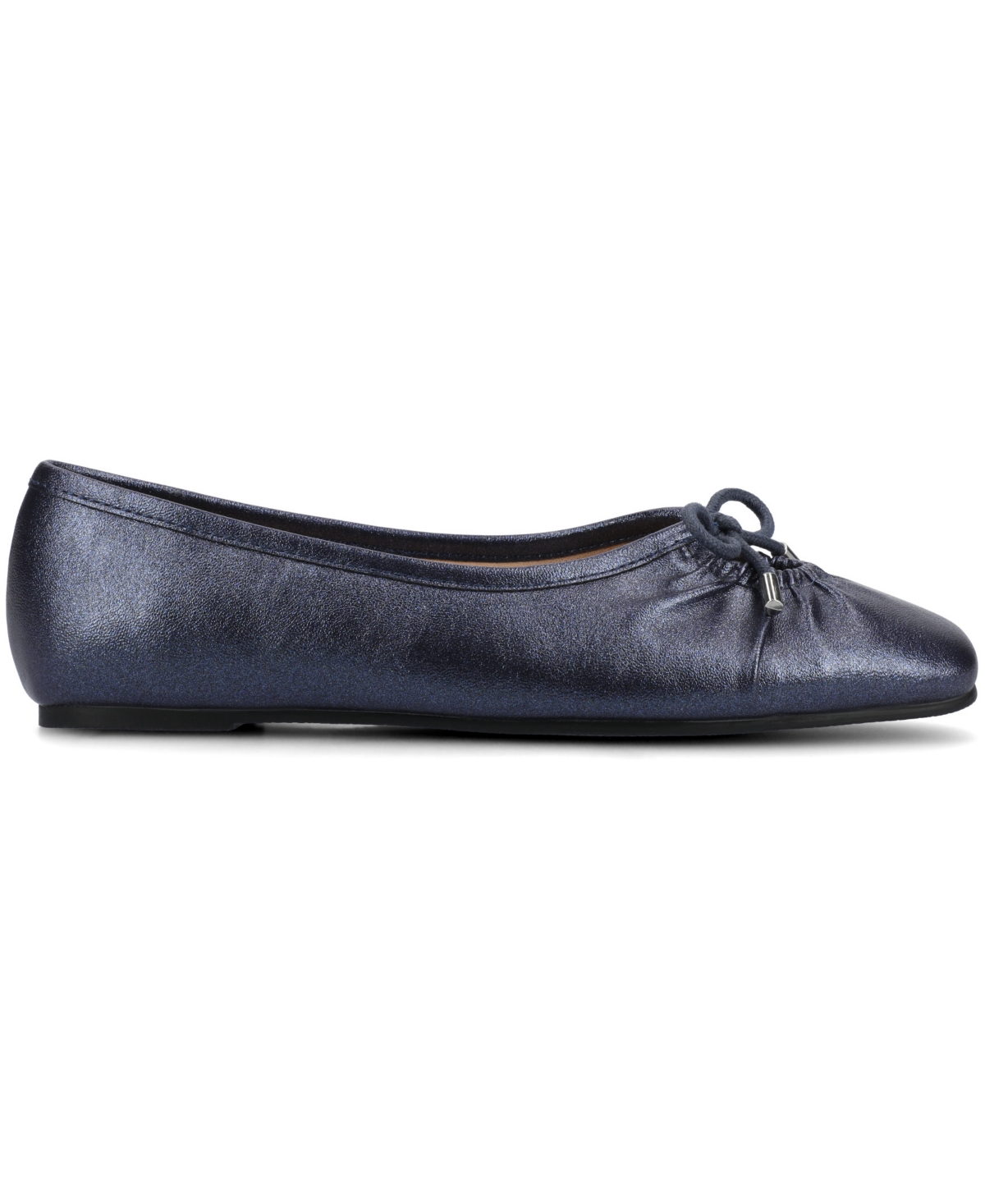 Journee Collection Women's Callee Ballet Bow Slip On Dress Flats In Blue