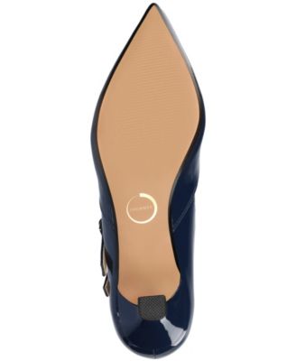 Women's Carnation Pointed Toe Mary Jane Pumps