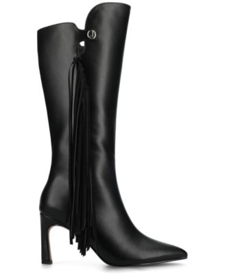 Women's Dolly Fringe Knee High DressBoots