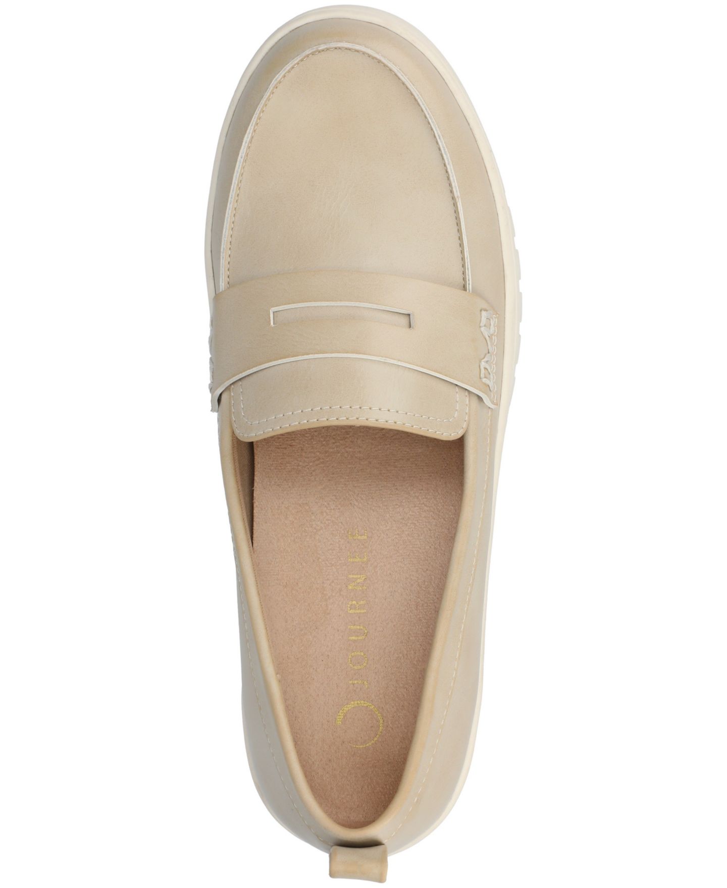 Женские туфли Journee Collection Tayla Round Toe, цвет: Бежевый — фото 4