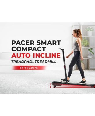 Pacer Dual Mode Walking/Running Treadmill with 6-Level Auto Incline, Remote Control & Exclusive SunnyFit App Bluetooth Connectivity
