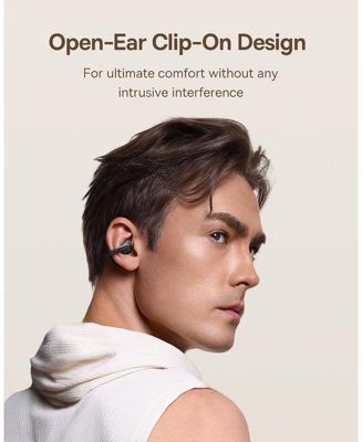Open Earbuds True Wireless Earbuds Bluetooth 5.3 Open Ear Headphones Sport Earphones,MC1 White