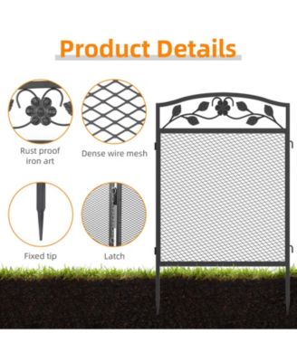 Heavy-Duty Dog Playpen Foldable Metal Exercise & Garden Fence