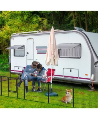 Adjustable Height Dog Playpen with Lockable Door – Spacious Pet Play Area for Dogs