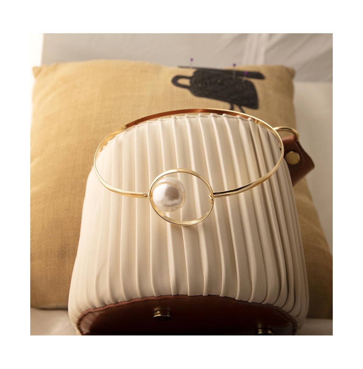 Sohi Women's Gold Plated Orb Necklace