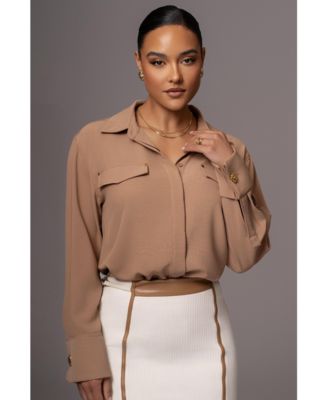 Women's Black Stella Button Up Shirt