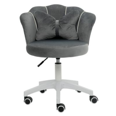 Modern Velvet Task Chair 360 Swivel Adjustable Height Office Chair