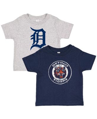 Soft As A Grape - Toddler Navy/Heather Gray Detroit Tigers Cooperstown Collection Two-Pack T-Shirt Set