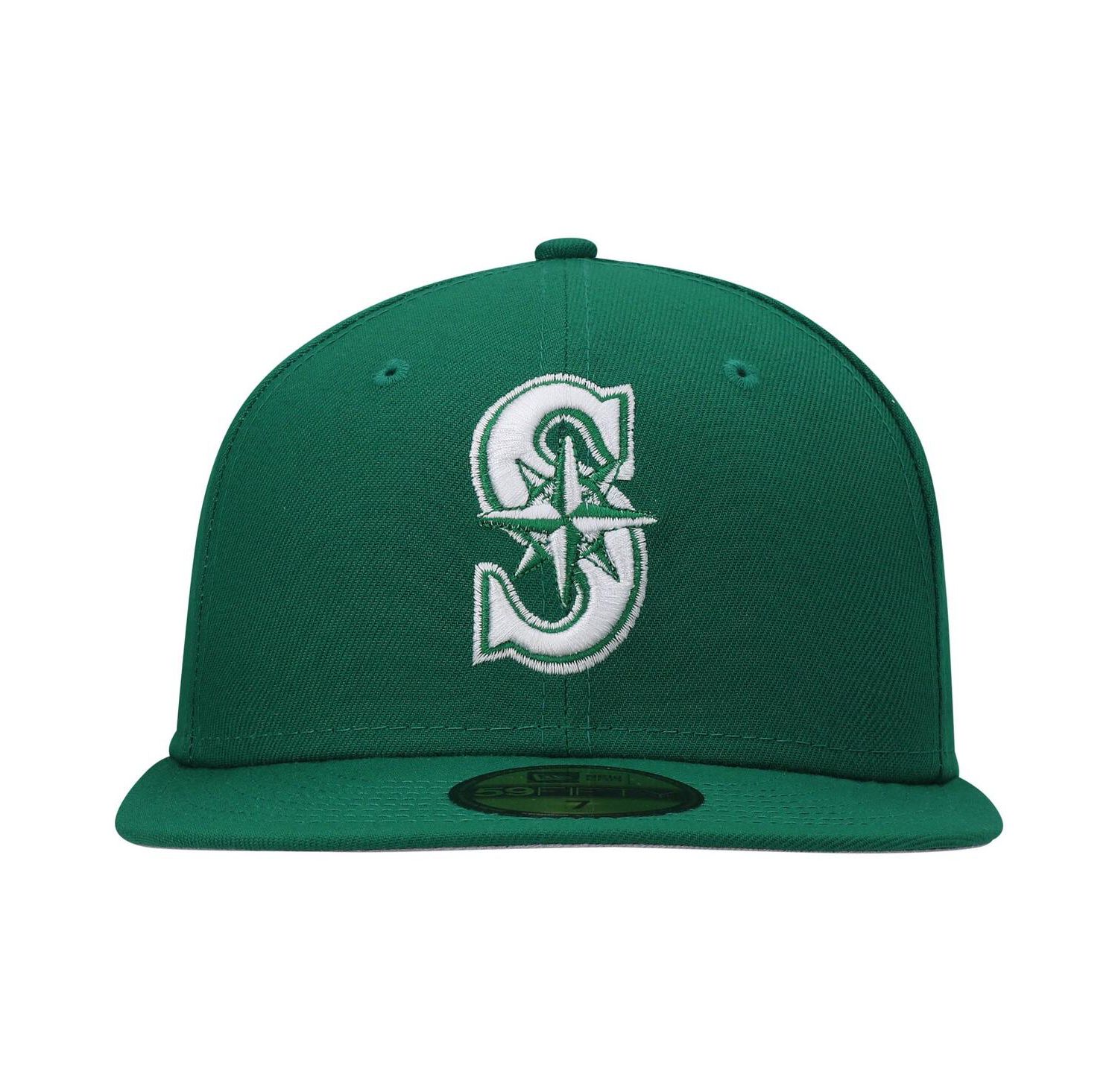 Men's Kelly Green Seattle Mariners White Logo 59FIFTY Fitted Hat