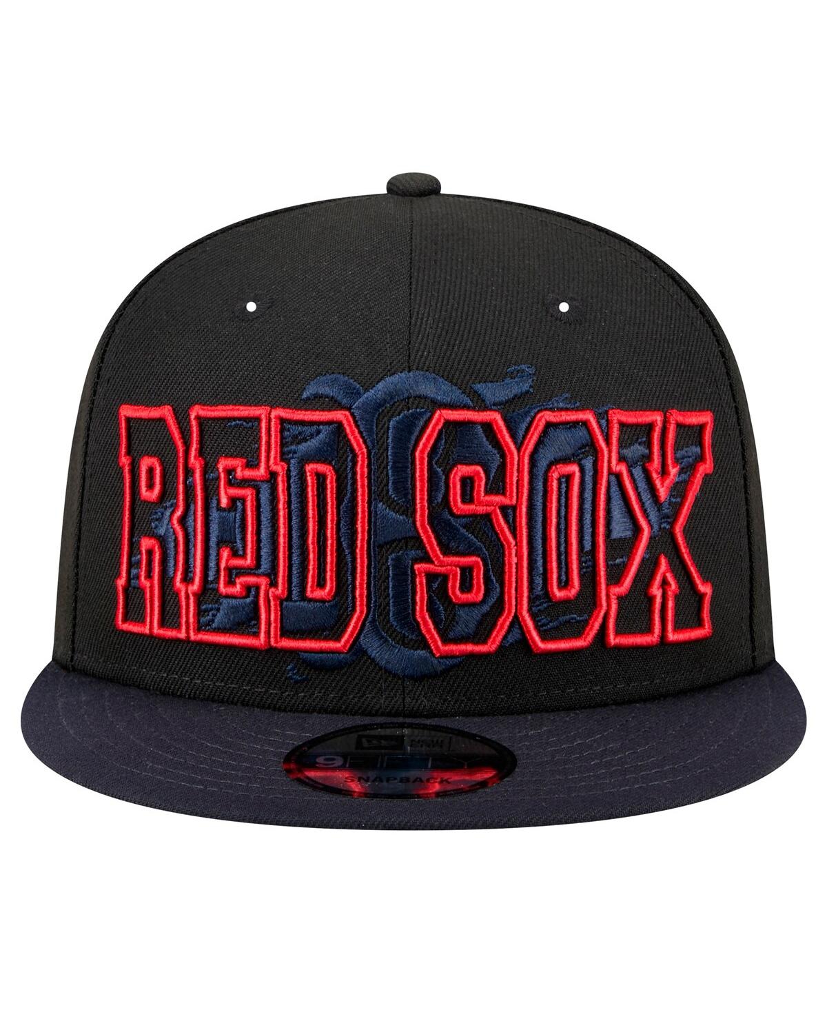 New Era Men's Black Boston Red Sox Splatter 9FIFTY Snapback Hat