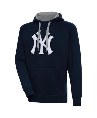 Antigua - Men's Royal New York Yankees Victory Chenille Pullover Hoodie
