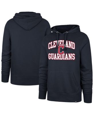 '47 Brand - 47 Brand Men's Navy Cleveland Guardians Velocity Headline Pullover Hoodie
