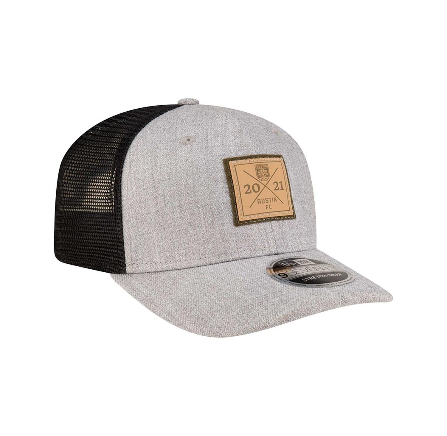 Men's Heather Gray Austin FC Heather Patch 9SEVENTY Adjustable Hat