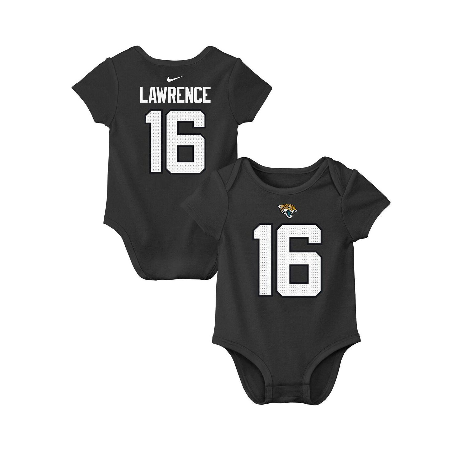 Baby Boys and Girls Trevor Lawrence Charcoal Jacksonville Jaguars Player Name & Number Bodysuit