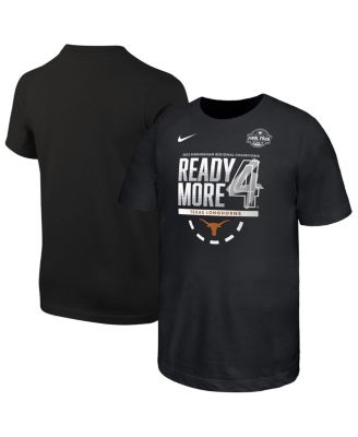 Nike - Big Boys and Girls Black Texas Longhorns 2025 NCAA Women's Basketball Tournament March Madness Final Four Locker Room T-Shirt