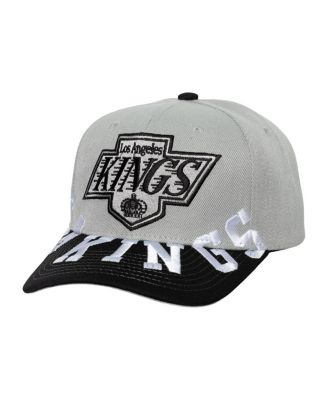 Mitchell & Ness - Men's Gray/Black Los Angeles Kings Underarch Two-Tone Pro Crown Snapback Hat