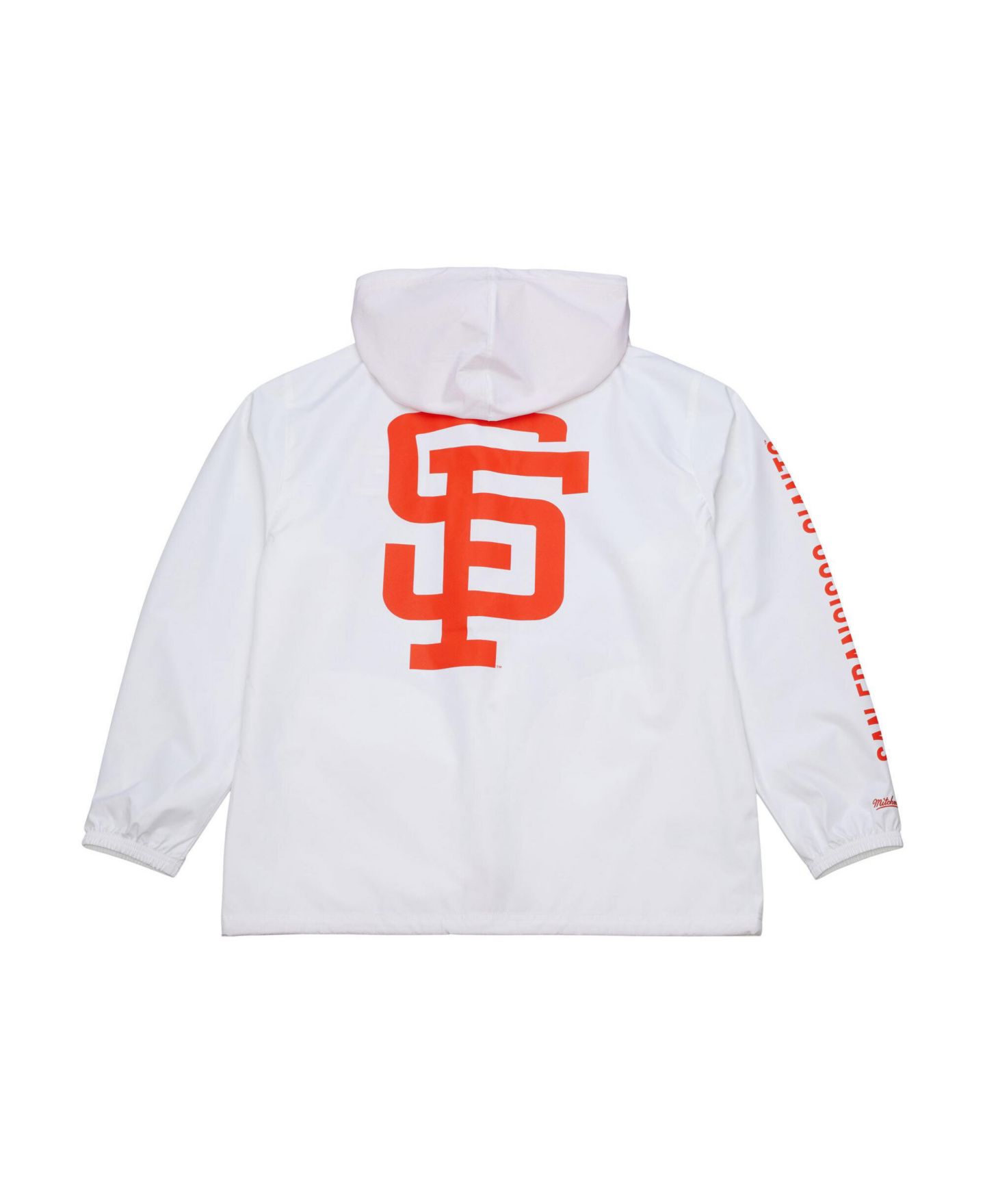 Мужская куртка Mitchell & Ness White San Francisco Giants Vintage Full-Snap Hooded Coaches — фото 5