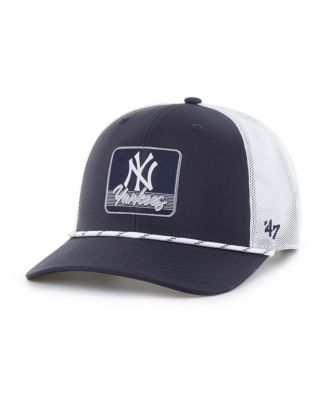 '47 Brand - Men's Navy/White New York Yankees Scratch Adjustable Trucker Hat