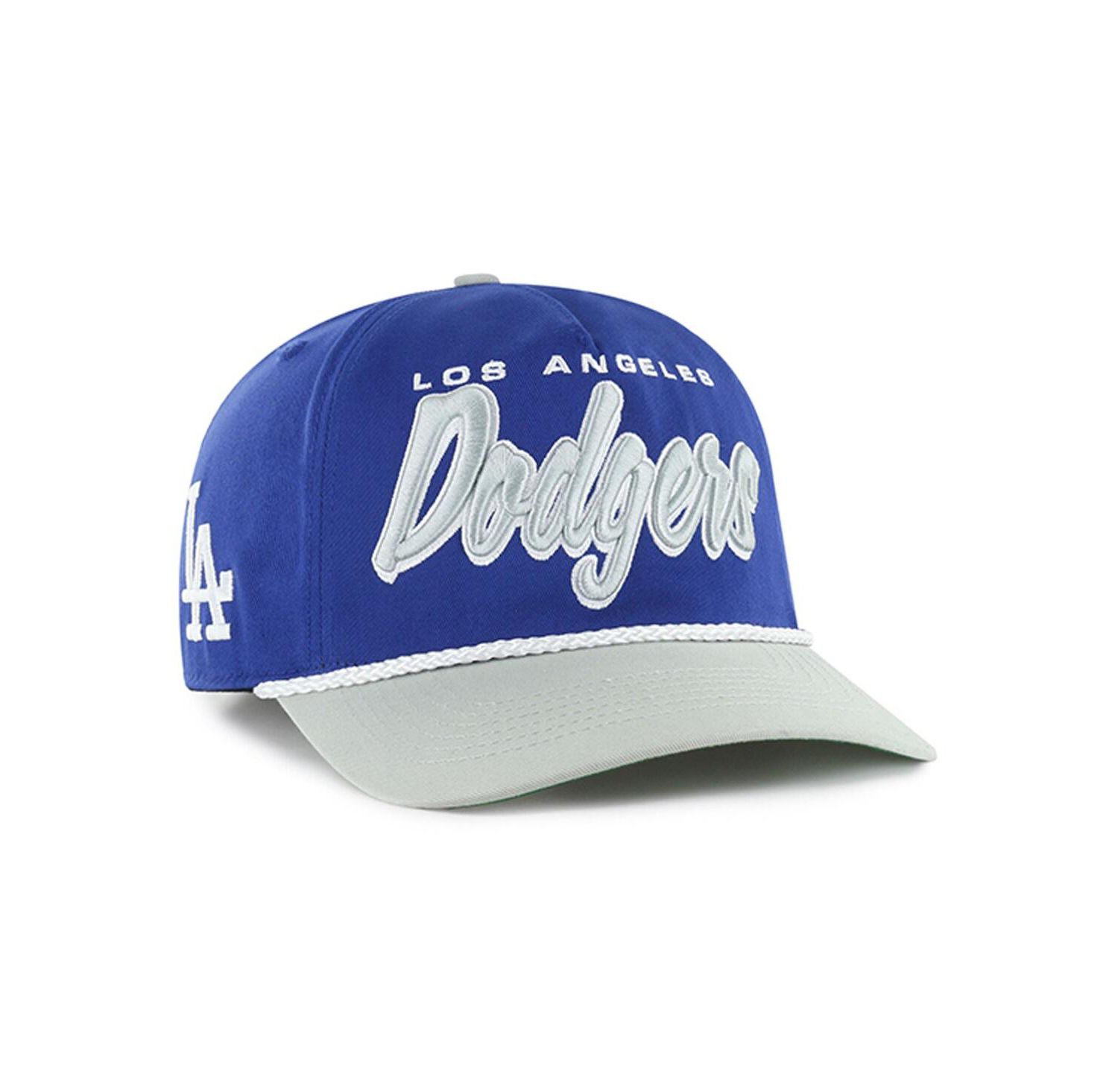Men's Royal Los Angeles Dodgers Drop Shadow Rope Hitch Adjustable Hat