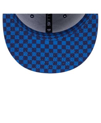 Men's Navy Tennessee Titans Checkered 59FIFTY Fitted Hat