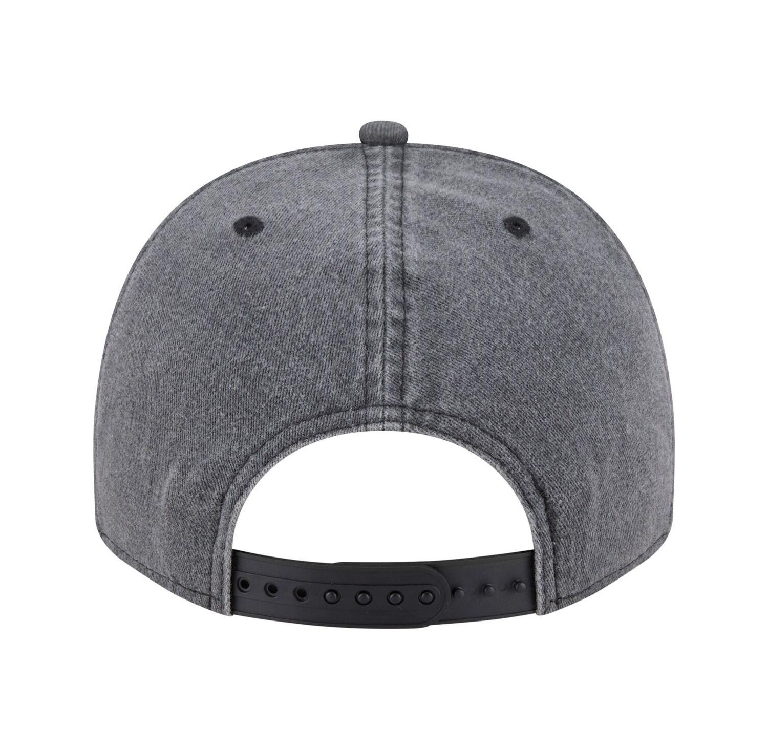 Men's Charcoal Detroit Red Wings Throwback Washed A-Frame Pre-Curved 9FIFTY Snapback Hat