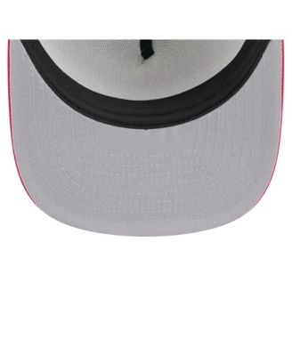 Men's White/Red Washington Nationals Retro Script Trucker 9FIFTY Snapback Hat