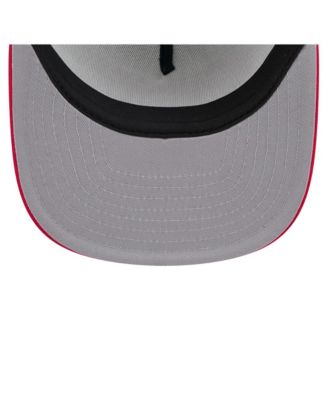 Men's White/Red Texas Rangers Retro Script Trucker 9FIFTY Snapback Hat