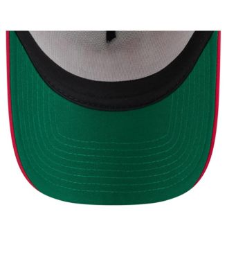 Men's White/Red Cincinnati Reds Distressed 9FORTY A-Frame Adjustable Trucker Hat