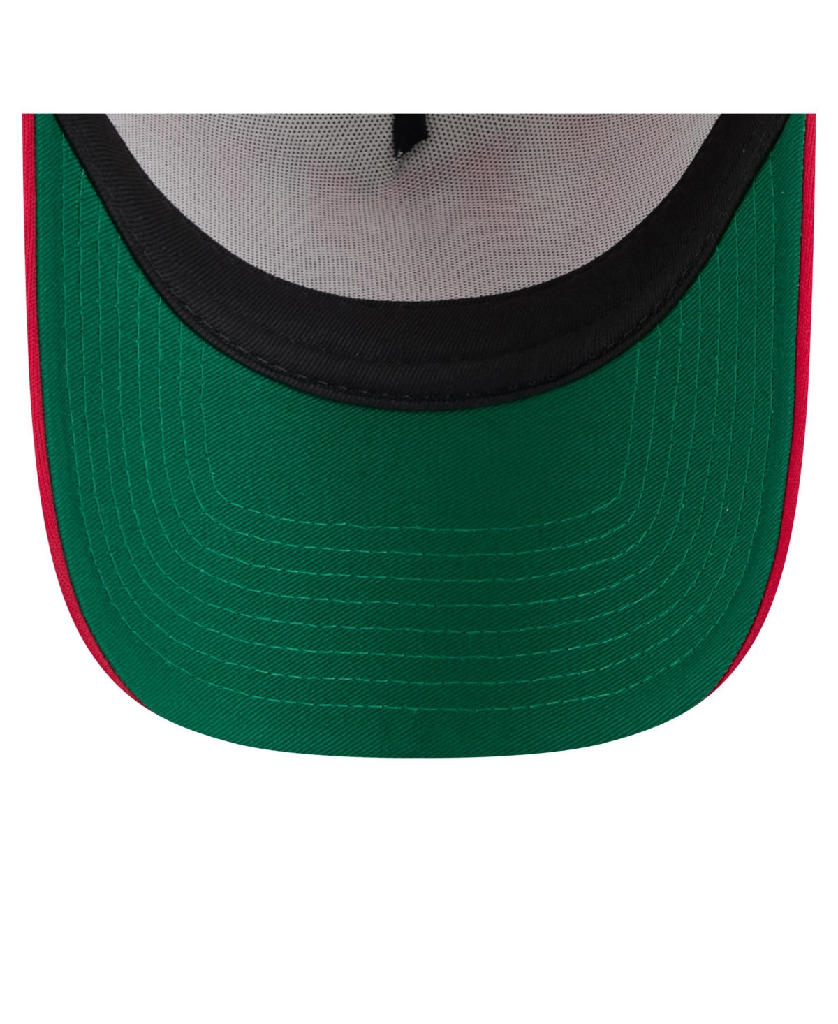 New Era Men's White/Red Cincinnati Reds Distressed 9FORTY A-Frame Adjustable Trucker Hat