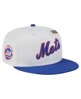 New Era - Men's White/Blue New York Mets Satin 59FIFTY Fitted Hat