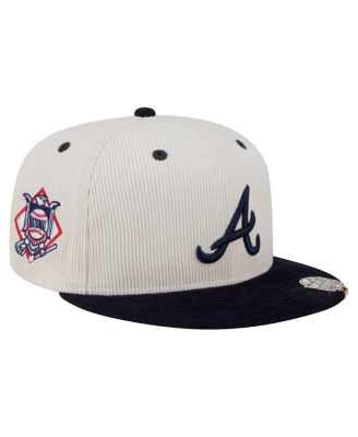 New Era - Men's Cream/Navy Atlanta Braves Two-Tone Corduroy 59FIFTY Fitted Hat
