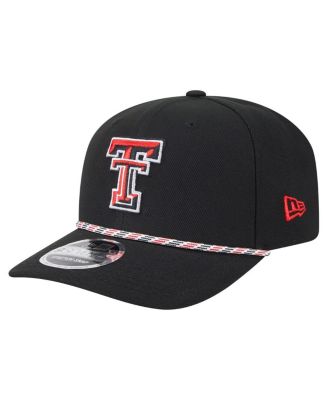 New Era - Men's Black Texas Tech Red Raiders Gameday Multi-Rope 9SEVENTY Stretch-Snap Hat