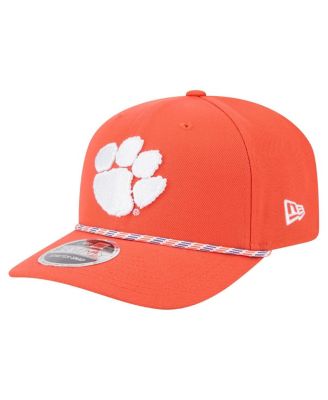 New Era - Men's Orange Clemson Tigers Game Day Multi-Rope 9SEVENTY Stretch-Snap Hat
