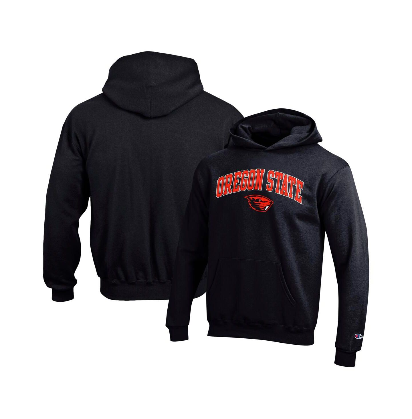 Детское худи Champion Black Oregon State Beavers Campus Pullover — фото 1