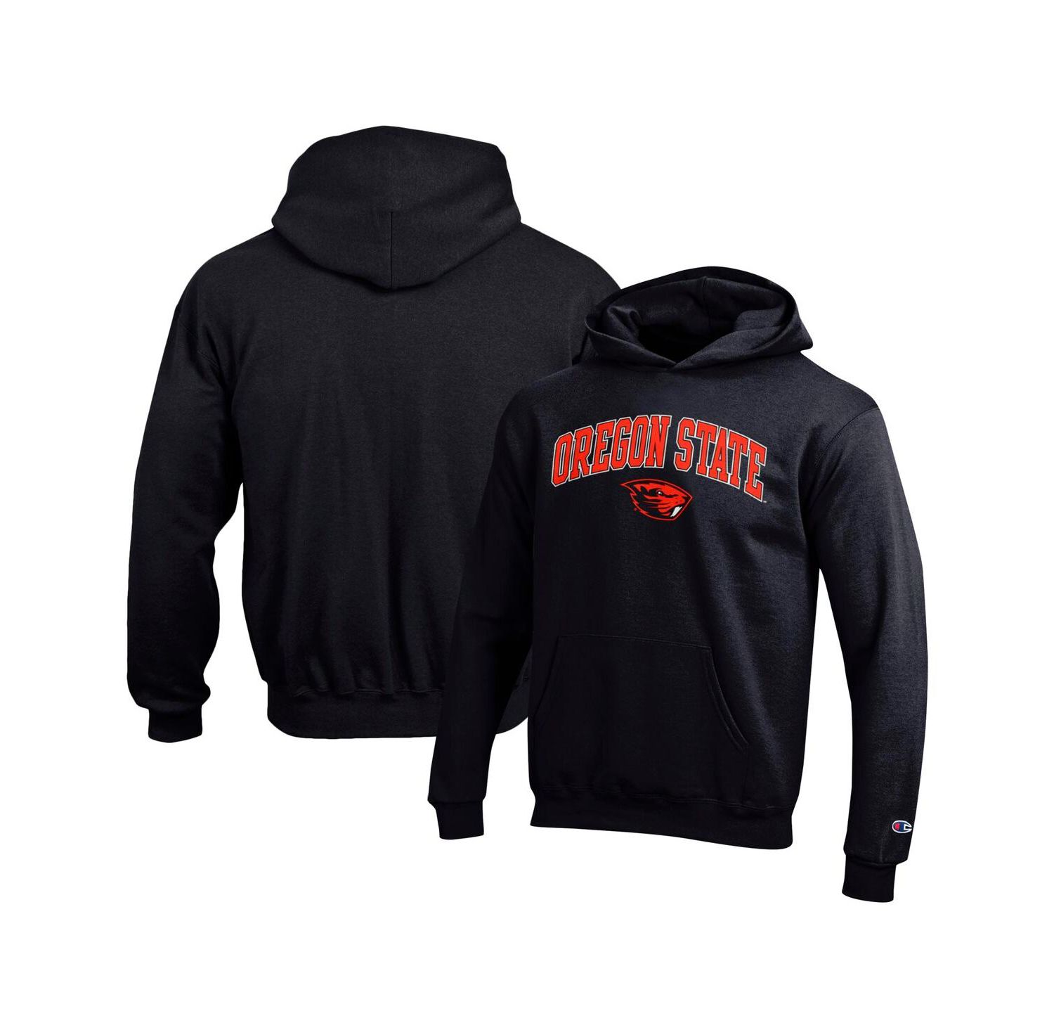 Big Boys and Girls Black Oregon State Beavers Campus Pullover Hoodie