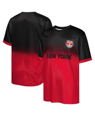 Outerstuff - Big Boys and Girls Black New York Red Bulls Stalwart Defender T-Shirt