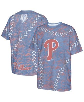 Outerstuff - Big Boys and Girls Royal Philadelphia Phillies Slide Score Bold T-Shirt