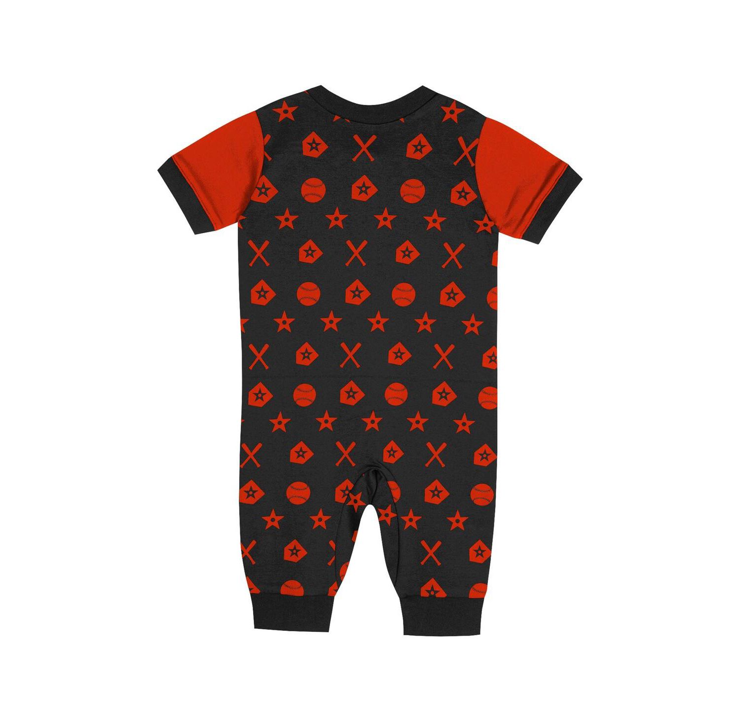 Newborn Black Baltimore Orioles Hard 90 Coveralls Shorts