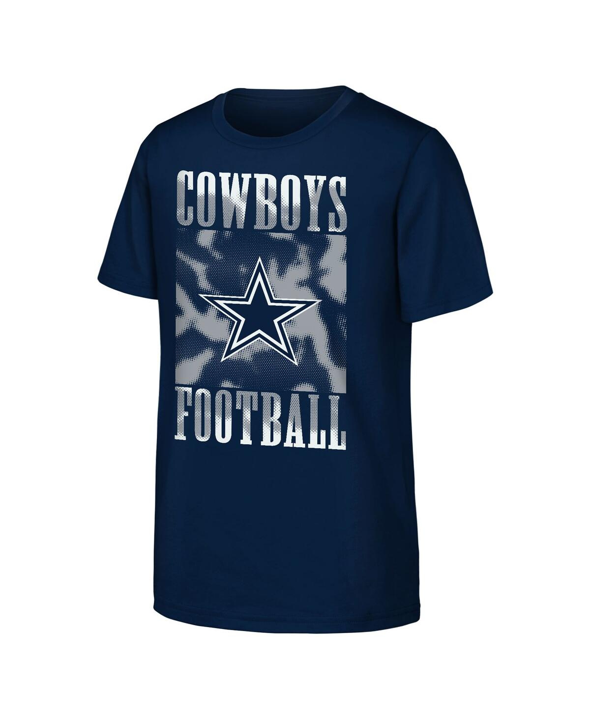 Outerstuff Big Boys And Girls Navy Dallas Cowboys Garage Hero T-shirt