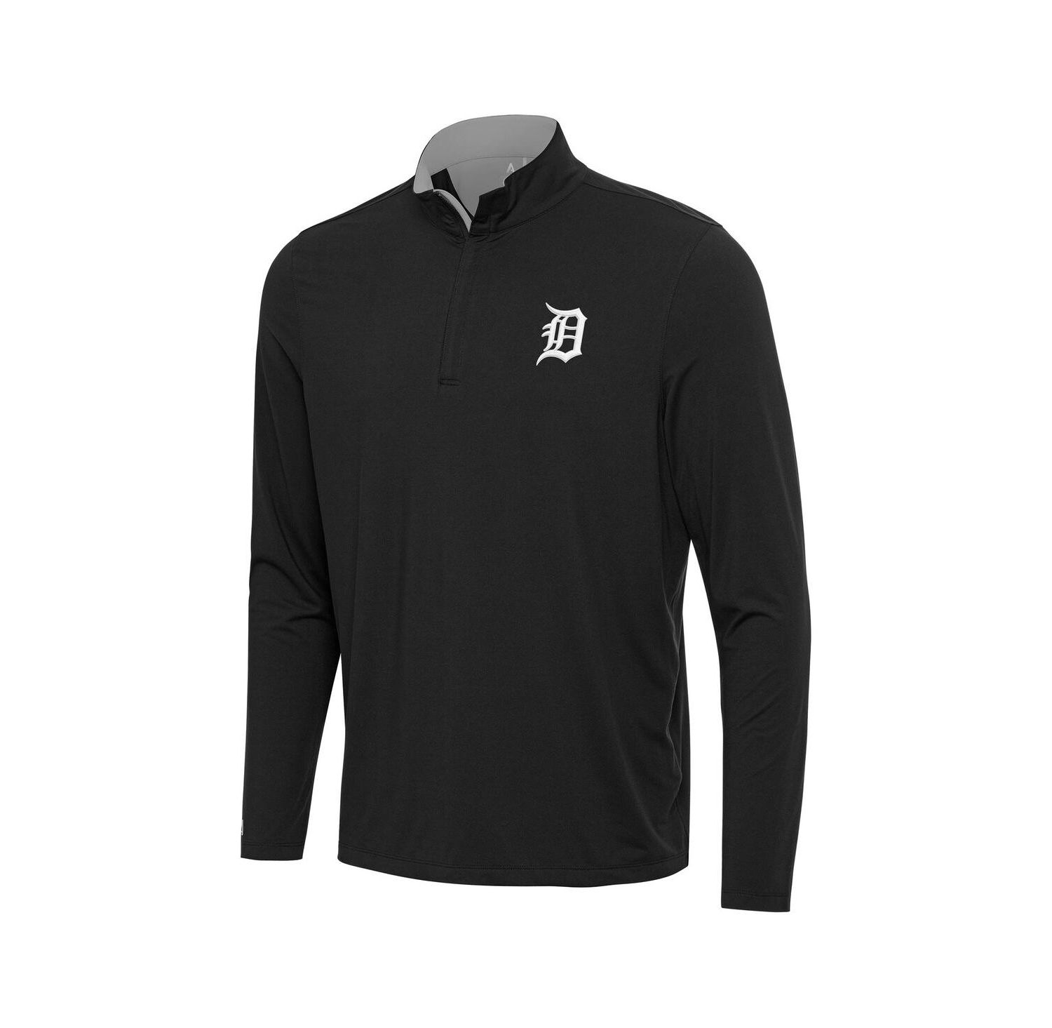 Men's Black Detroit Tigers Content Quarter-Zip Sweatshirt