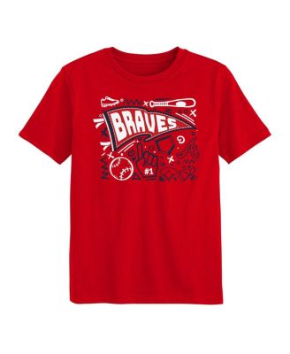Outerstuff - Preschool Red Atlanta Braves Ball Park Fun T-Shirt