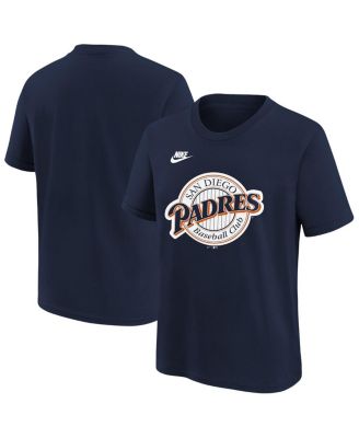 Nike - Big Boys and Girls Navy San Diego Padres Team Logo T-Shirt