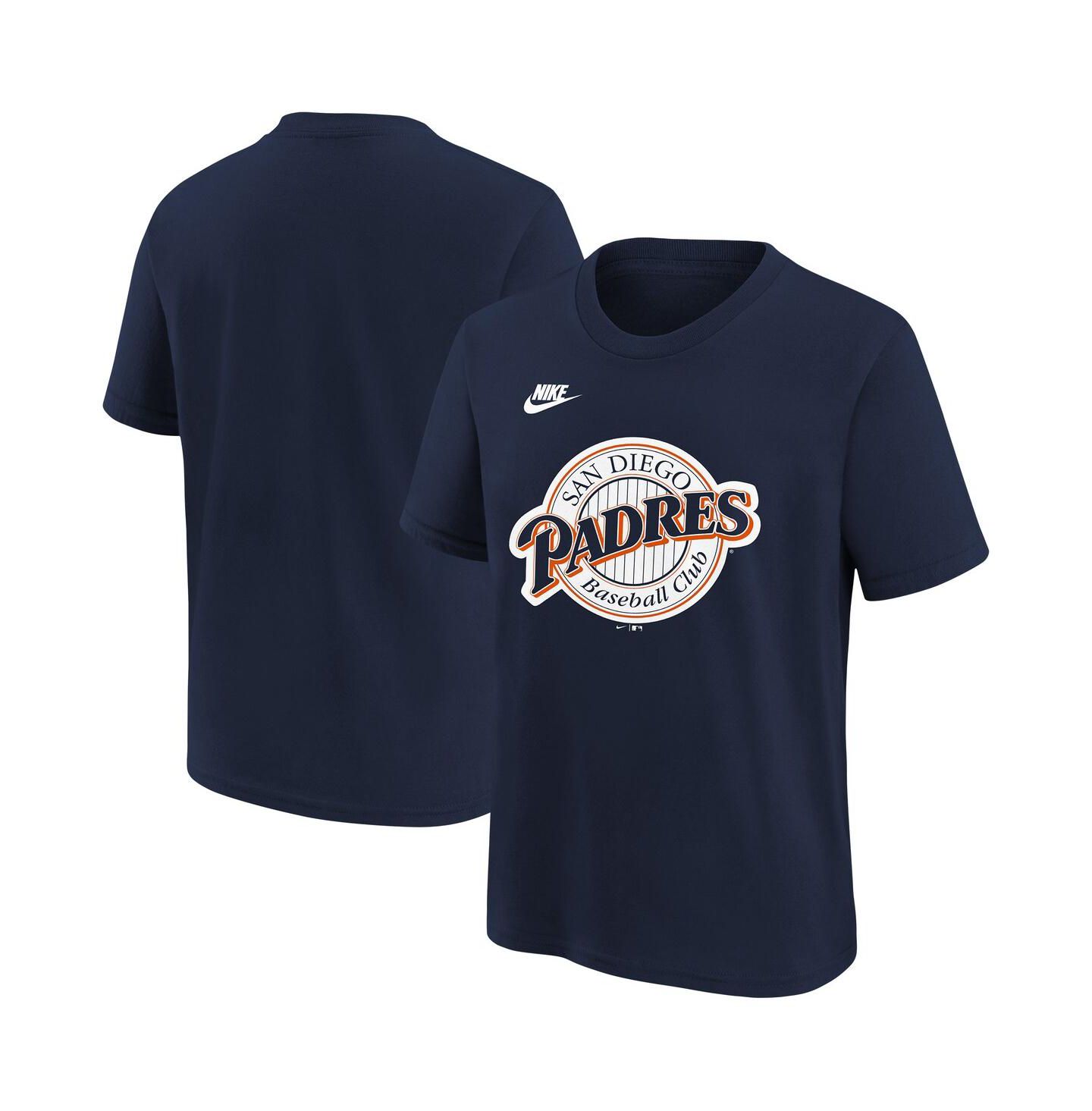 Детская футболка Nike Navy San Diego Padres Team Logo — фото 1