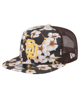 New Era - Men's Brown San Diego Padres Adventure Pattern Golfer Trucker Snapback Hat