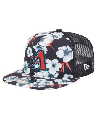 New Era - Men's Black Arizona Diamondbacks Adventure Pattern Golfer Trucker Snapback Hat