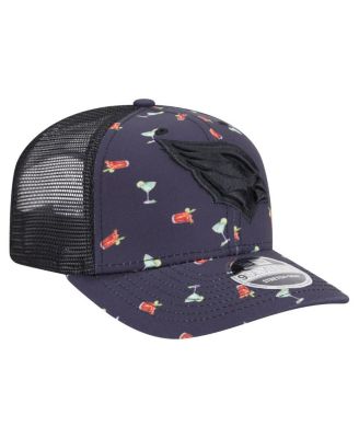 Men's Navy/Black Arizona Cardinals Adventure Drinks Pattern 9SEVENTY Stretch-Snap Hat
