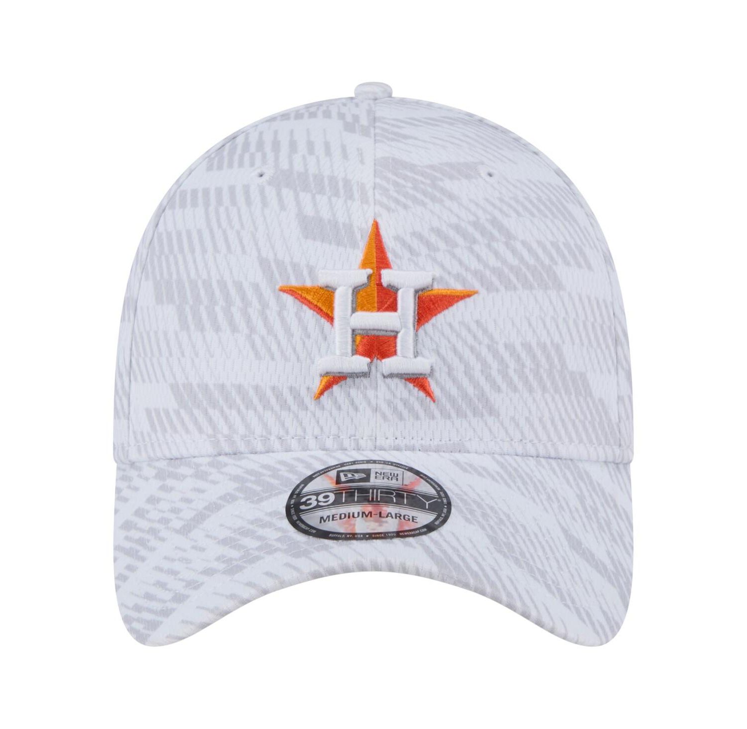 Men's White Houston Astros Graded 39THIRTY Stretch Fit Hat